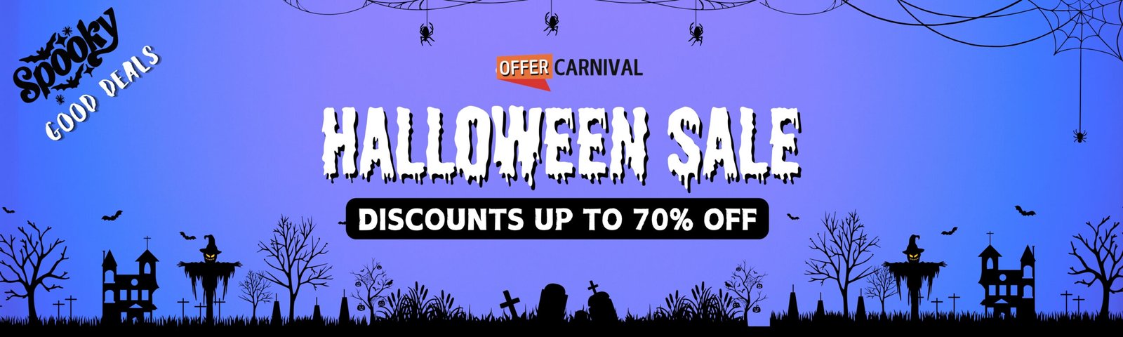 Halloween sale page banner