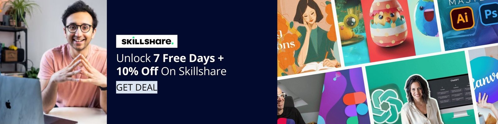 Skillshare Promotional banner